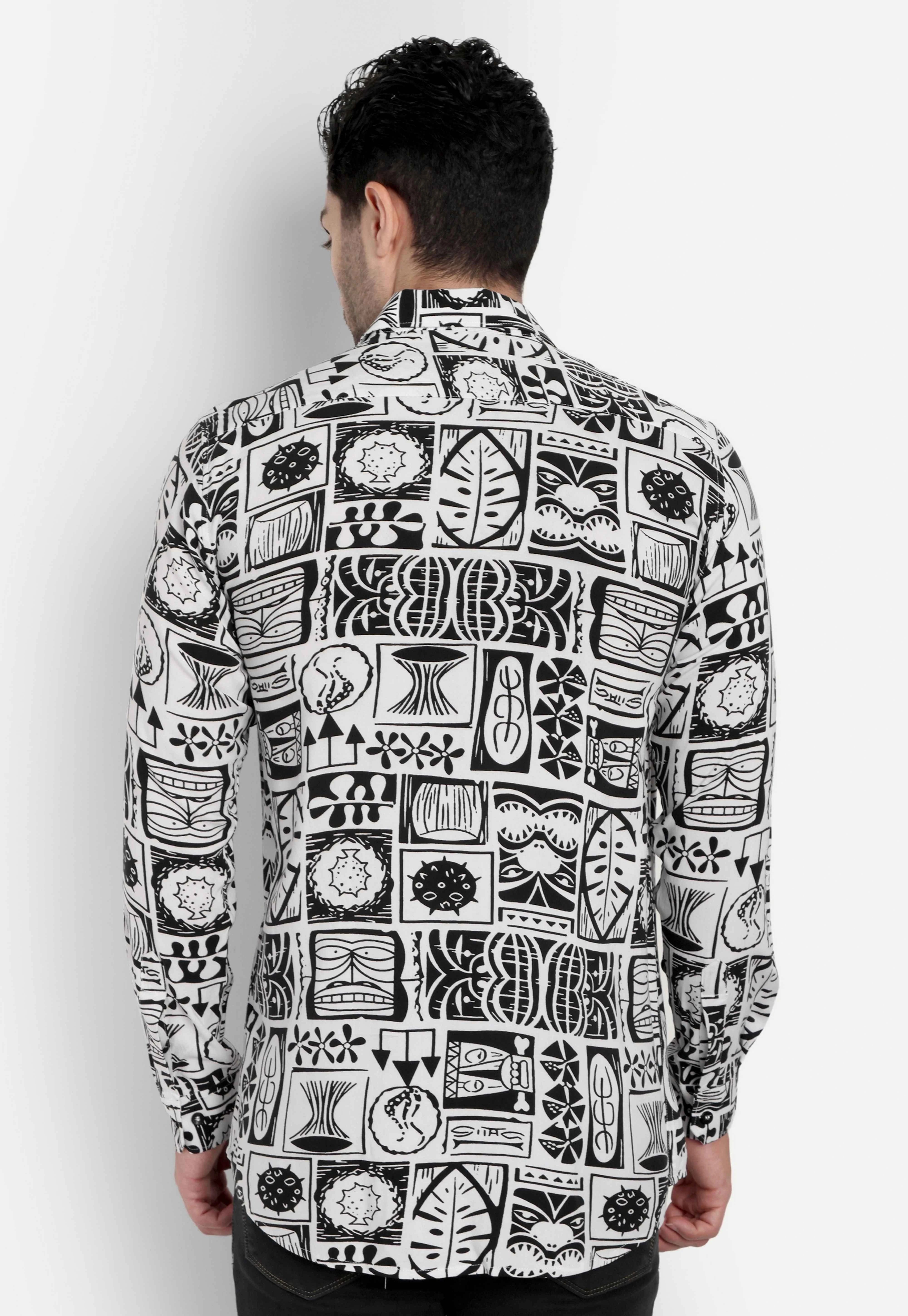 Olive Tangle Full Sleeve Canvas Shirt